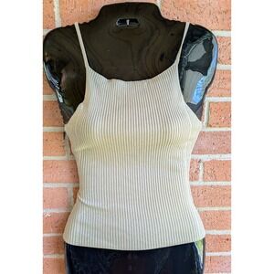 NWT Zara Women's Tank Top XS Ribbed Lightweight Layer Racerback Festival Beach